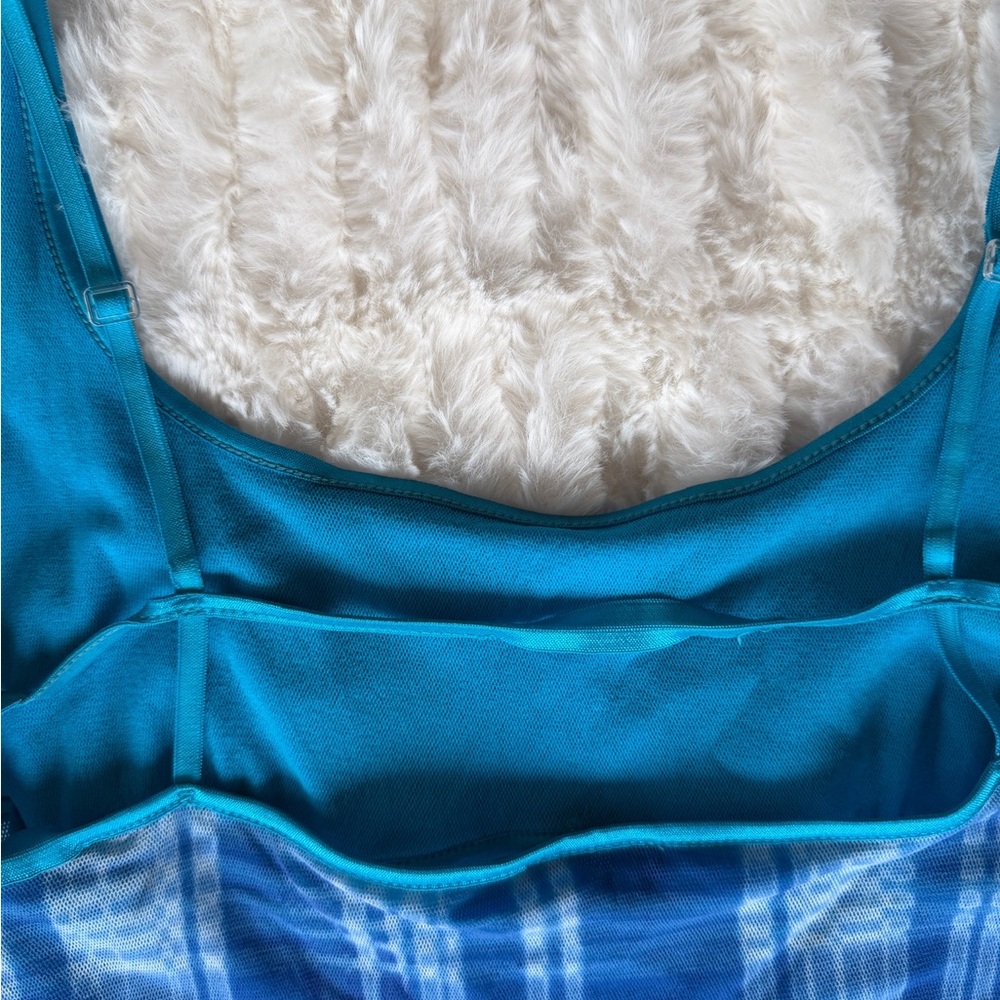 Y2K Cosabella Mesh Plaid Slip Dress - Picture 13 of 17